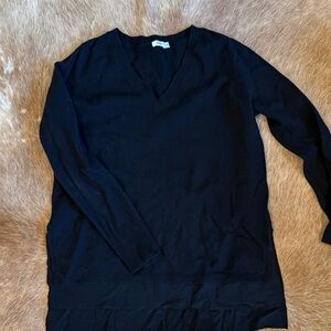 Vince Black V-Neck Sweater